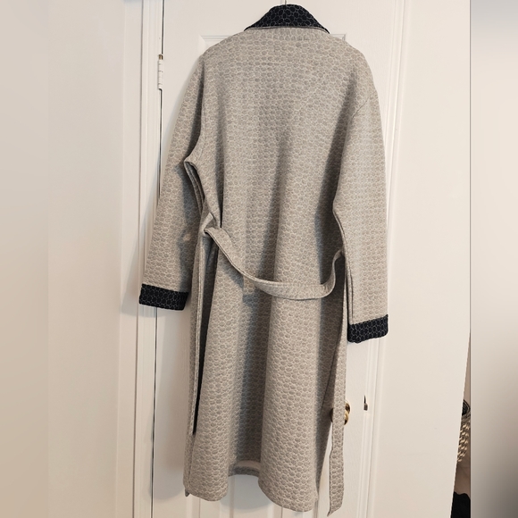 Men's Quilted Cotton Robe - Picture 2 of 6